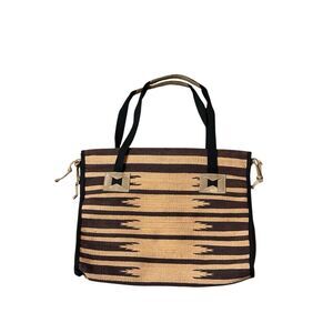 Vintage carpetbags of America Aztec brown neutral tote